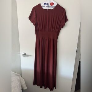 Black Tape Rust Colored Maxi Dress